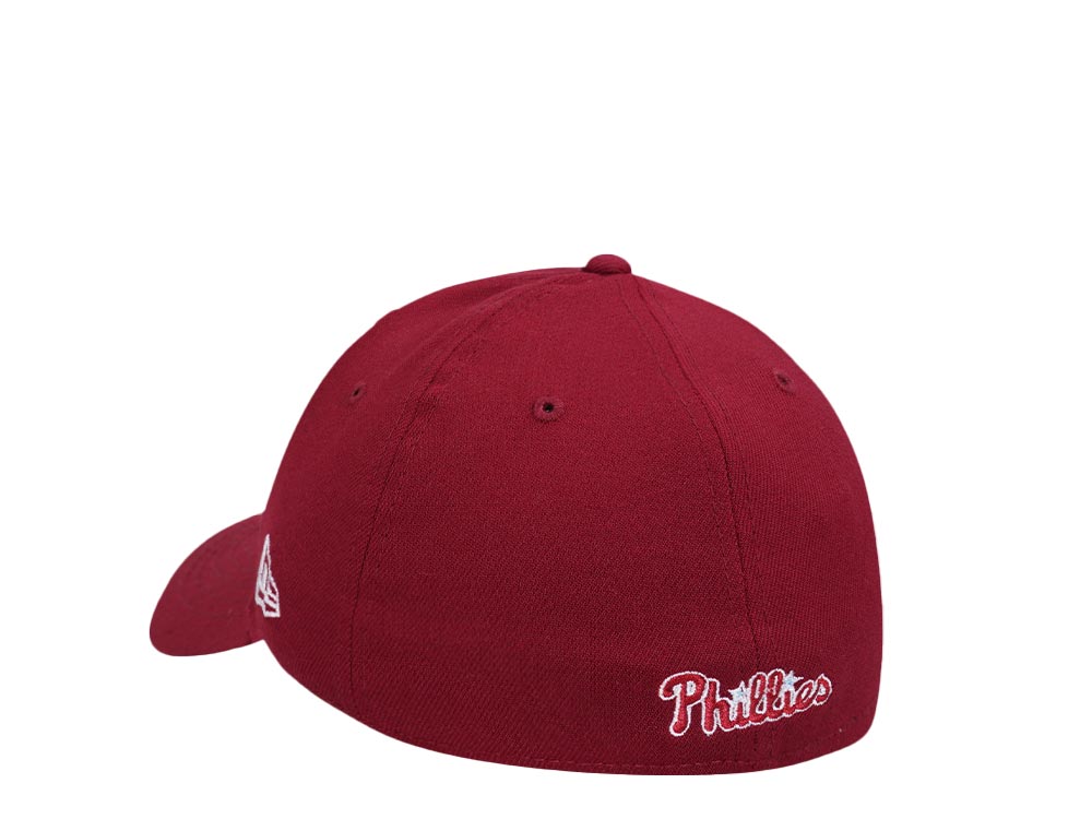 New Era Philadelphia Phillies Maroon Edition 39Thirty Stretch Casquette