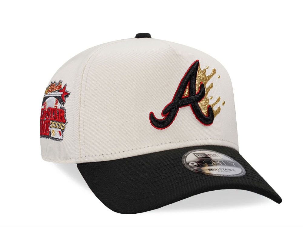 New Era Atlanta Braves All Star Game 2000 Splatter Chrome Two Tone Edition 9Forty A Frame Snapback Casquette