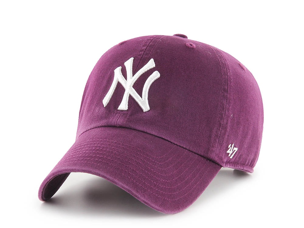 47 Brand New York Yankees Plum Edition Clean Up Strapback Casquette