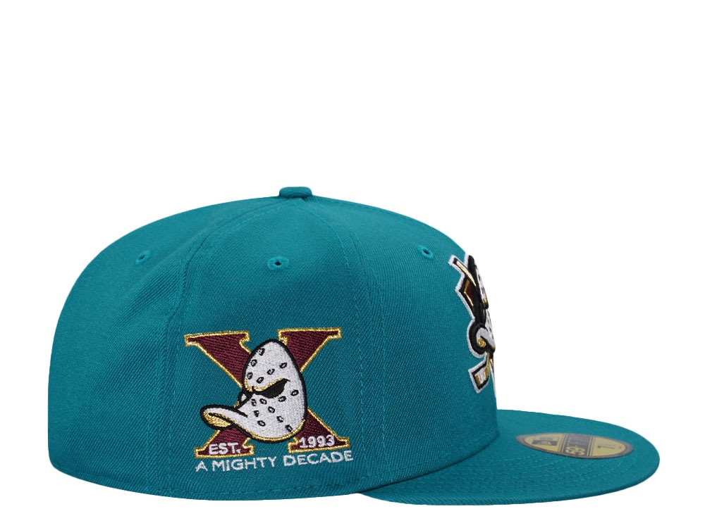 New Era Anaheim Ducks 10th Anniversary Teal Prime Edition 59Fifty Fitted Casquette