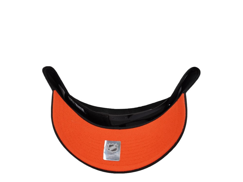 New Era Anaheim Ducks 30th Anniversary Blackout Orange Pop Prime Edition 9Forty A Frame Snapback Casquette
