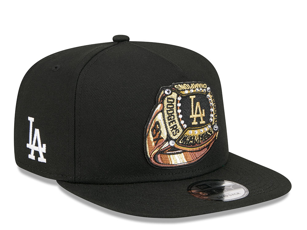 New Era Los Angeles Dodgers Championship Ring Black Edition 9Fifty A Frame Snapback Casquette