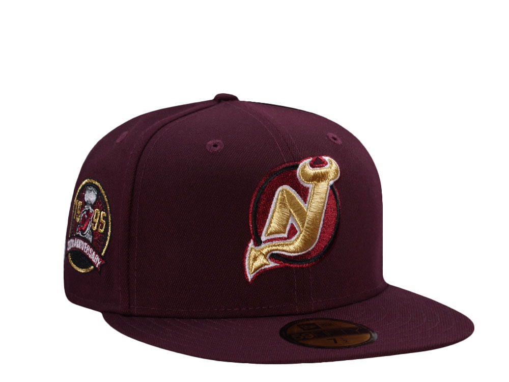 New Era New Jersey Devils 20th Anniversary Maroon Prime Edition 59Fifty Fitted Casquette