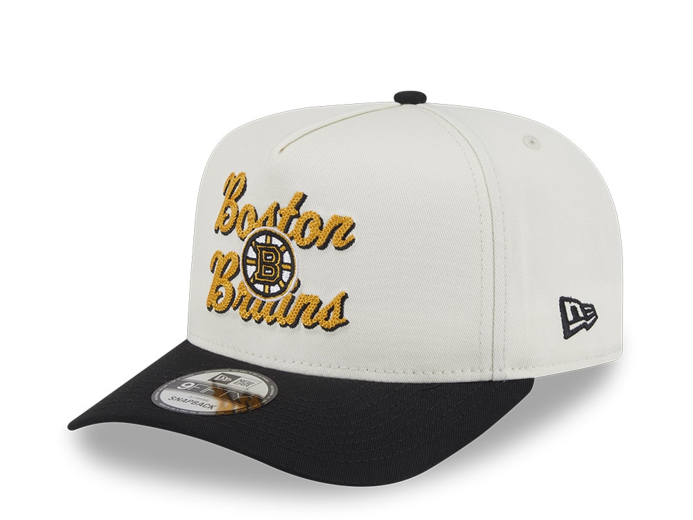 New Era Boston Bruins Chainstitch 9Fifty A-Frame Snapback Casquette