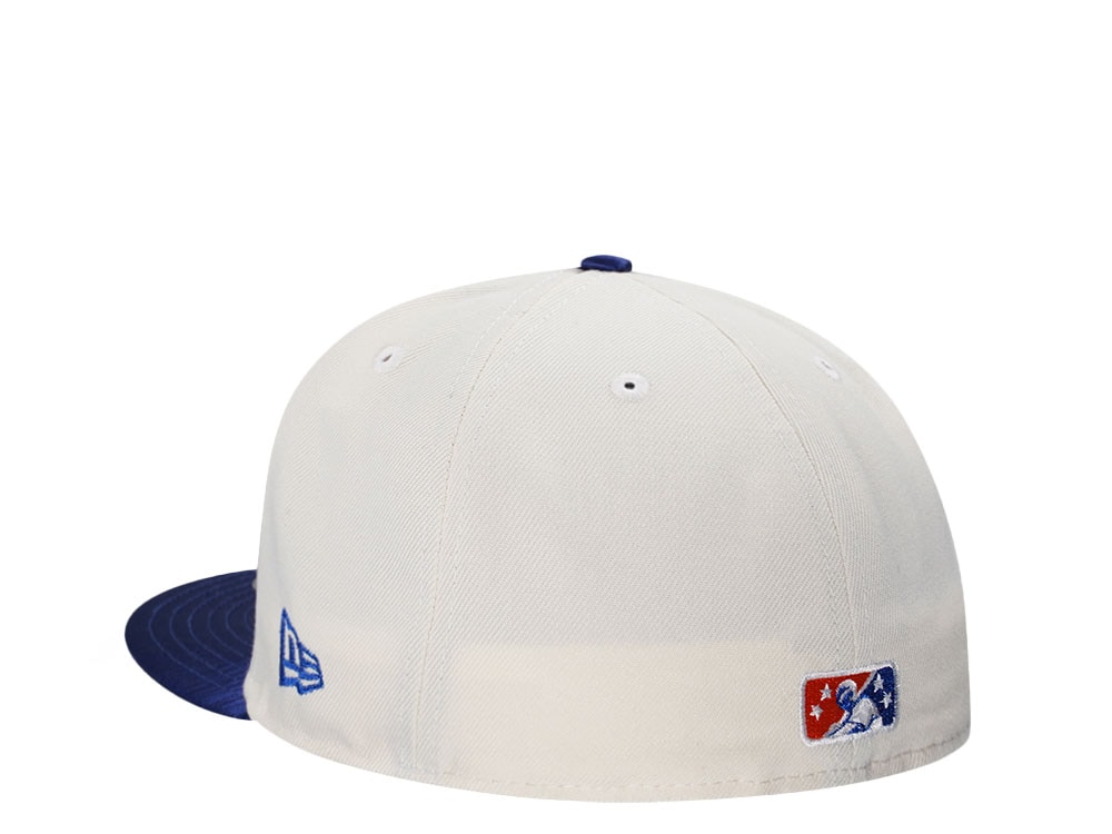 New Era Syracuse Mets Inaugural Season 2019 Chrome Satin Prim Two Tone Edition 59Fifty Fitted Casquette