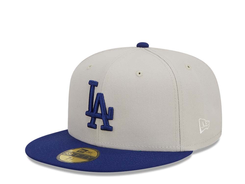 New Era Los Angeles Dodgers Farm Team Stone Throwback Two Tone Edition 59Fifty Fitted Casquette