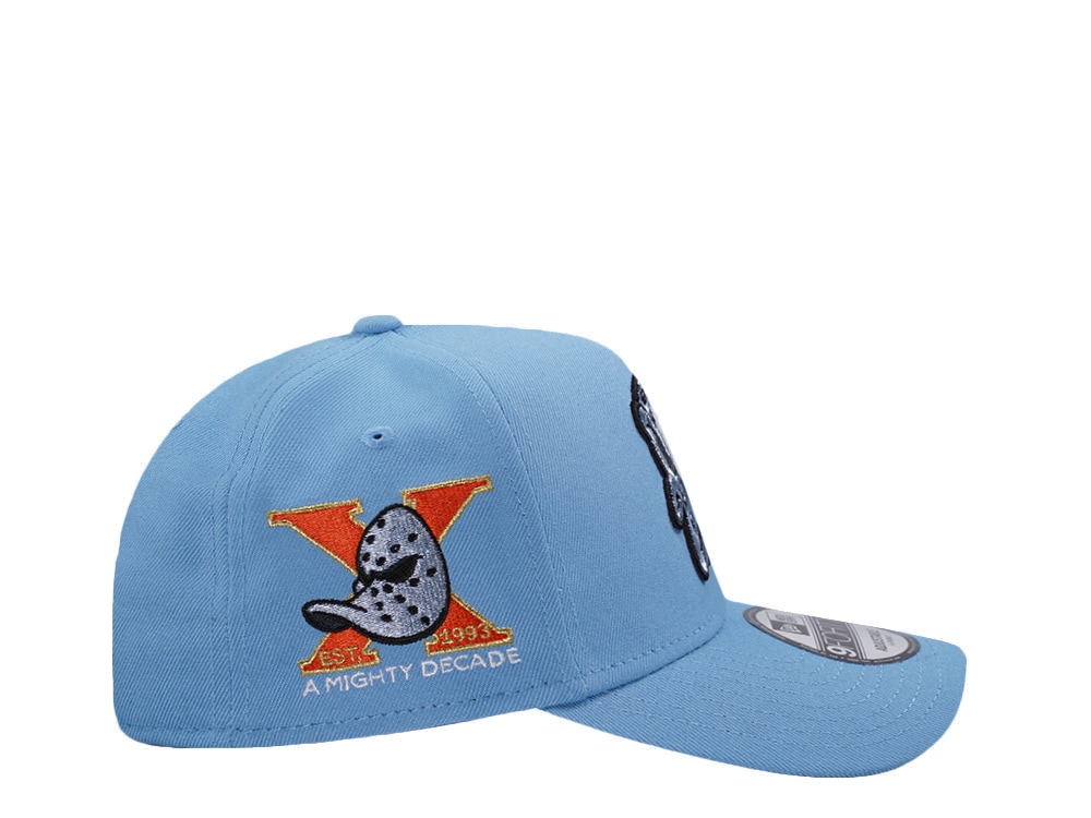 New Era Anaheim Ducks 10th Anniversary Sky Blue Prime Edition 9Forty A Frame Snapback Casquette