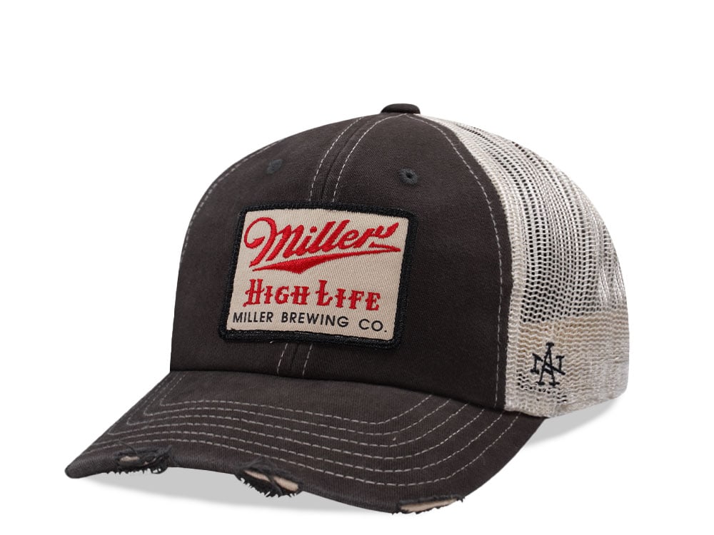 American Needle Miller High Life Black Orville Edition Trucker Snapback Casquette