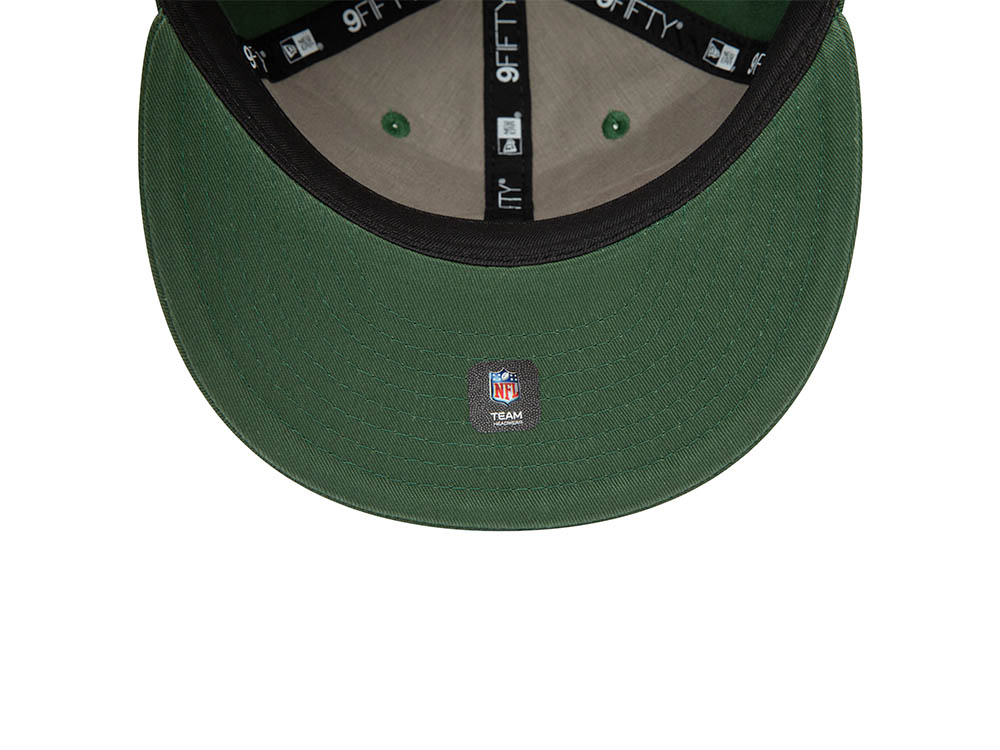 New Era Green Bay Packers Retro Dark Green 9Fifty Retro Crown Snapback Casquette