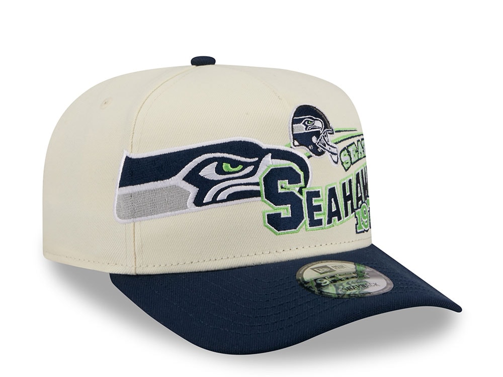 New Era Seattle Seahawks 1976 Classic Chrome Edition 9Fifty A Frame Snapback Casquette