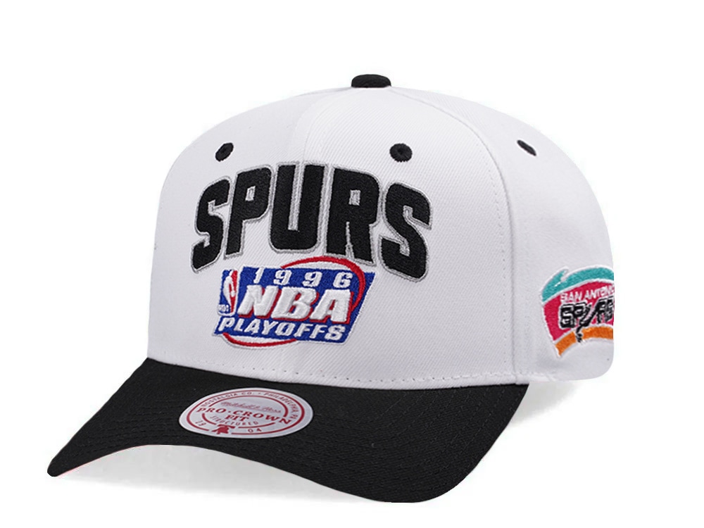 Mitchell & Ness San Antonio Spurs NBA Playoffs 1996 Chrome Two Tone Editon Pro Crown Fit Snapback Casquette