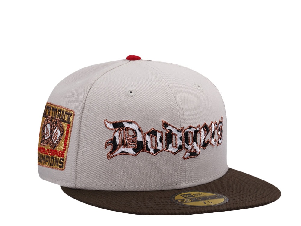 New Era Los Angeles Dodgers World Series 2025 Stone Two Tone Edition 59Fifty Fitted Casquette