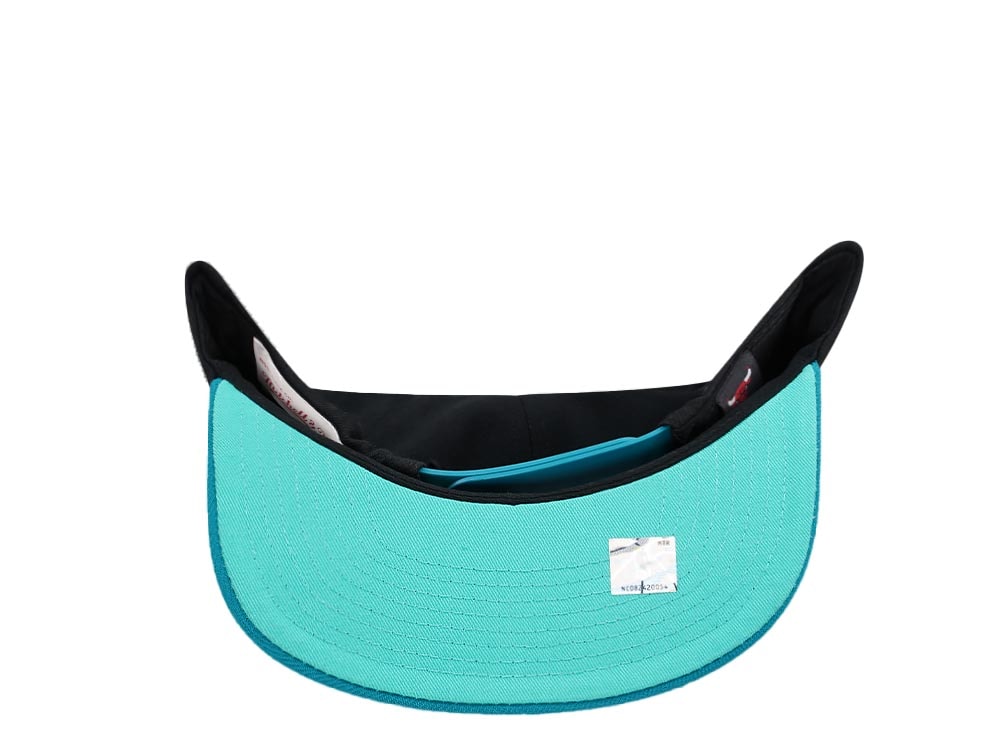 Mitchell & Ness Charlotte Hornets 10th Anniversary Make Cents Black Two Tone Hardwood Classic Snapback Casquette