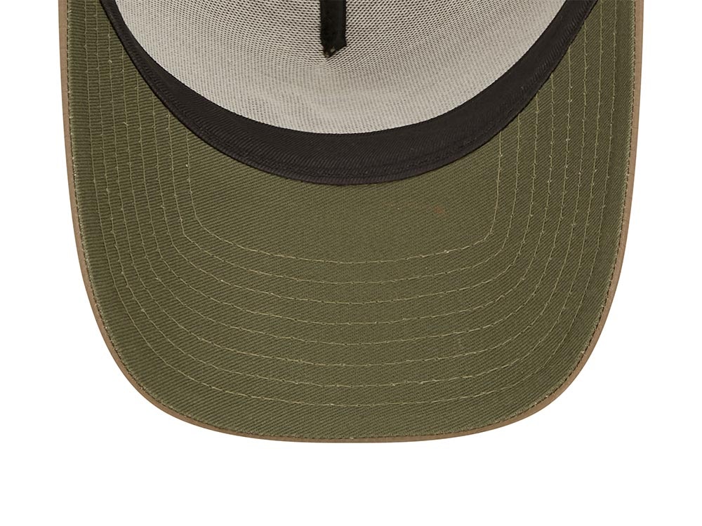 New Era New York Yankees Ripstop Olive A Frame Trucker Snapback Casquette
