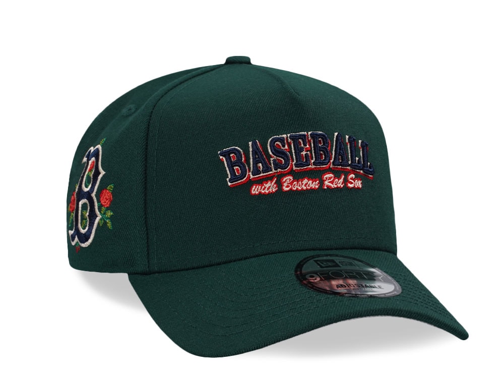 New Era Boston Red Sox Dark Green Prime Edition 9Forty A Frame Snapback Casquette
