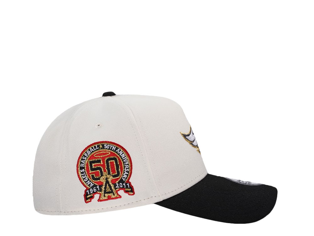 New Era Anaheim Angels 50th Anniversary Chrome Gold Two Tone Edition 9Forty A Frame Snapback Casquette