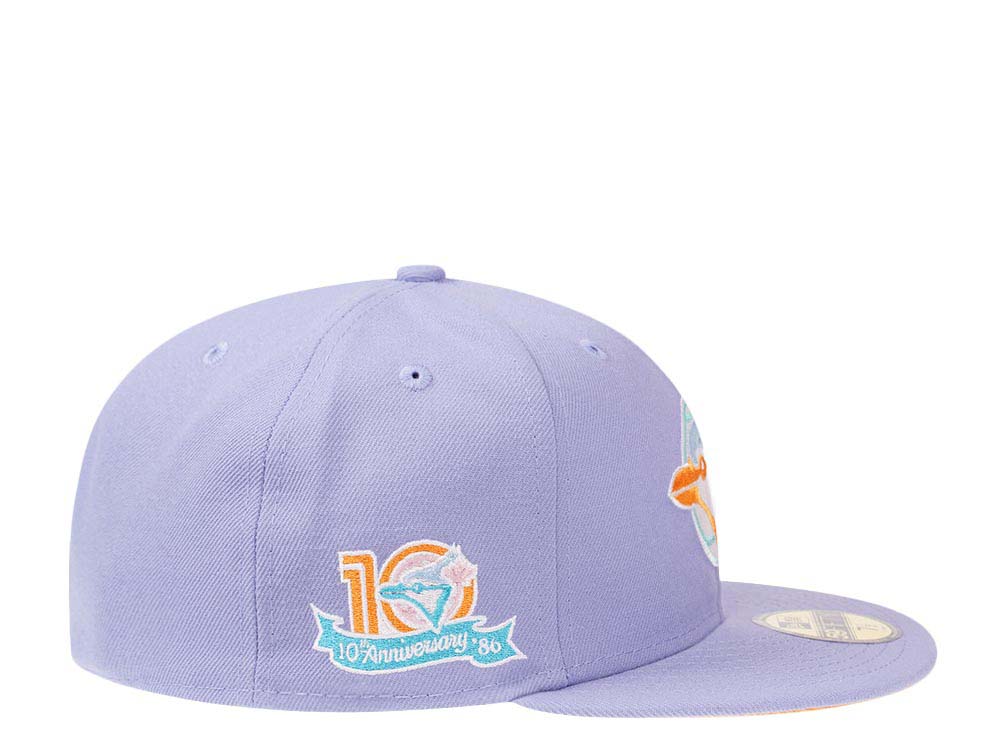 New Era Toronto Blue Jays 10th Anniversary Lavender Mango Prime Edition 59Fifty Fitted Casquette