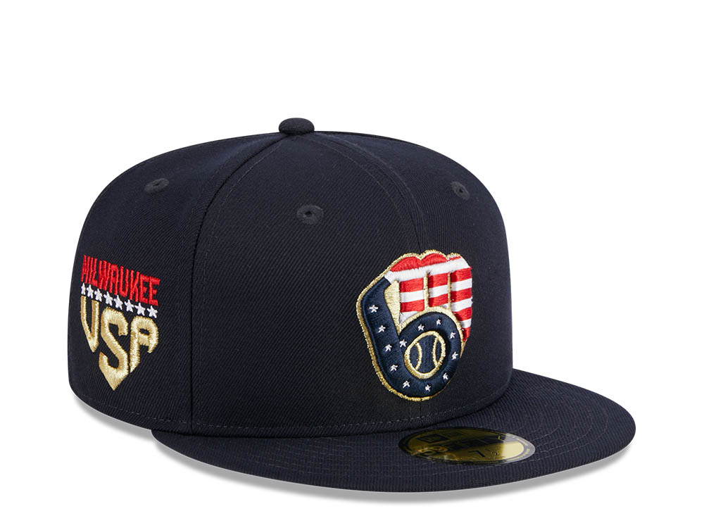 New Era Milwaukee Brewers 4th of July 23 59Fifty Fitted Casquette