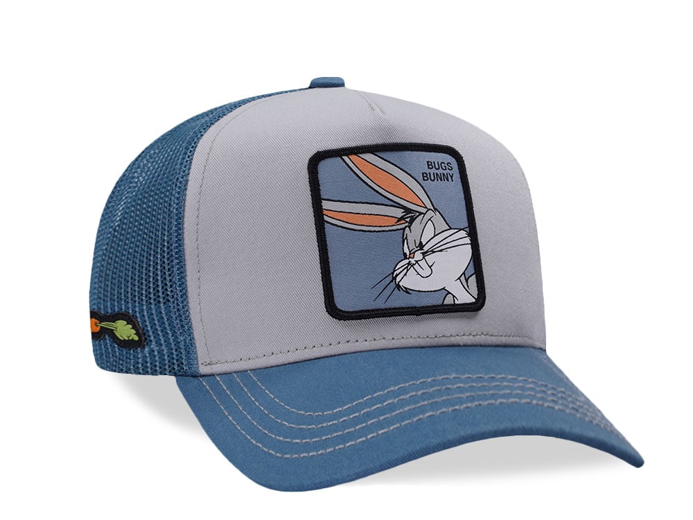 Capslab Looney Tunes Bugs Bunny Gray Trucker Snapback Casquette