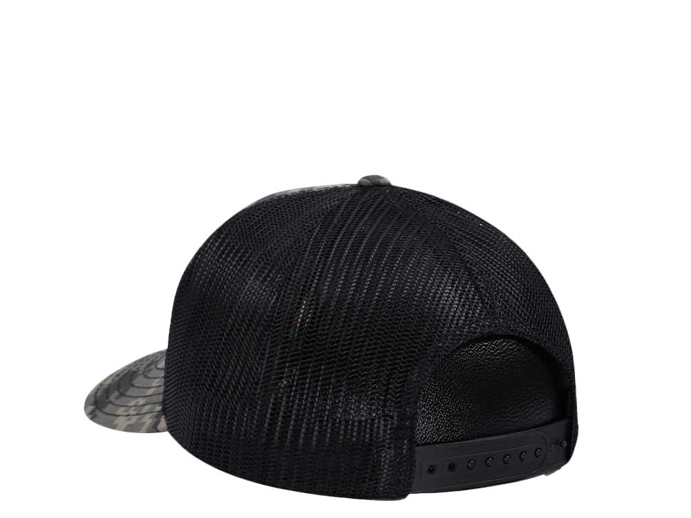 John Deere Digi Twill Mesh Logo Camouflage Black Trucker Snapback Casquette