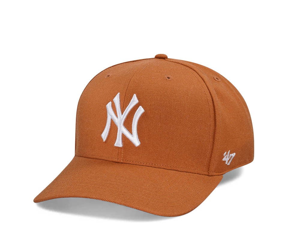 47Brand New York Yankees Burnt Orange Cold Zone MVP DP Snapback Casquette