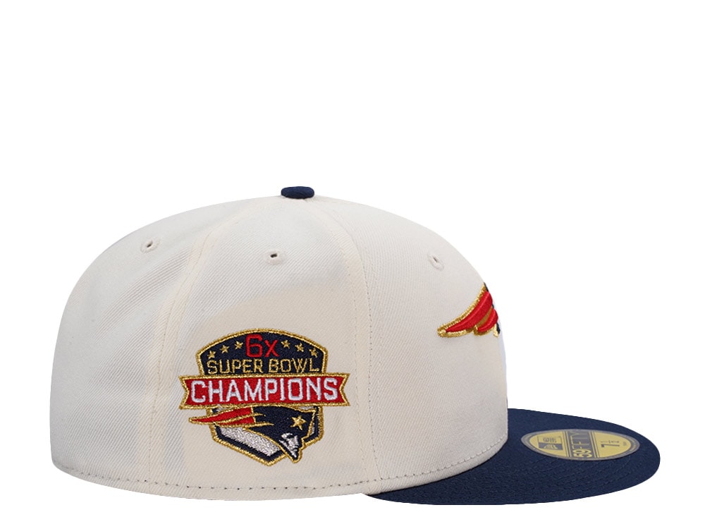 New Era New England Patriots 6x Champions Chrome Two Tone Edition 59Fifty Fitted Casquette