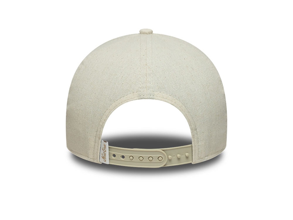 New Era Patch Stone Linen 9Forty E Frame Snapback Casquette