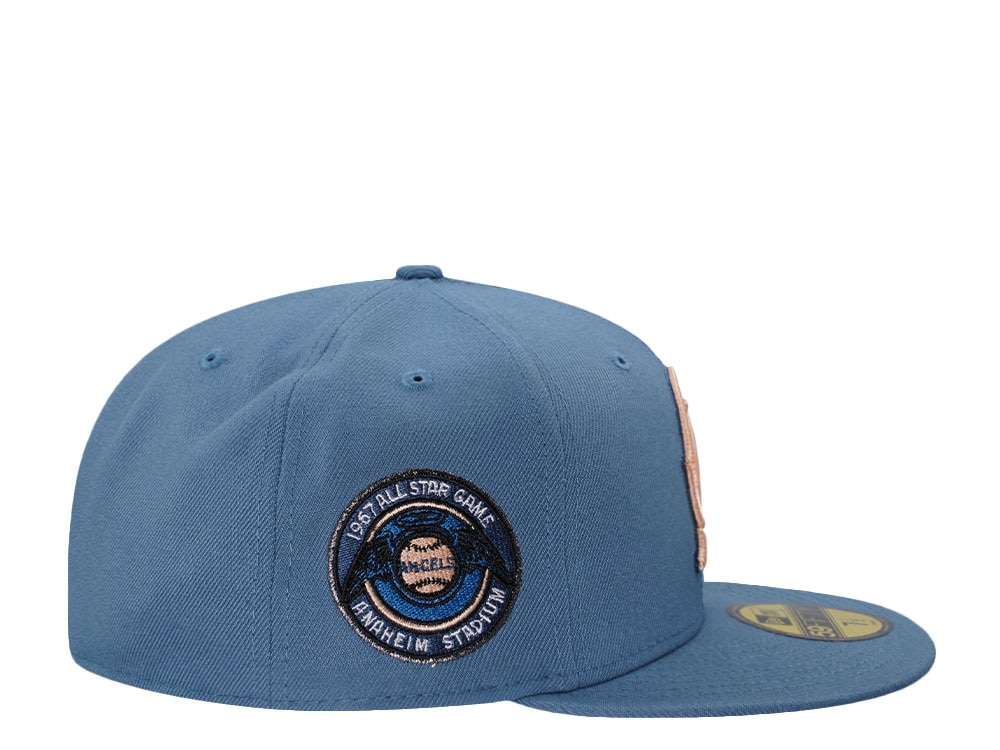 New Era California Angels All Star Game 1967 Indigo Peach Edition 59Fifty Fitted Casquette