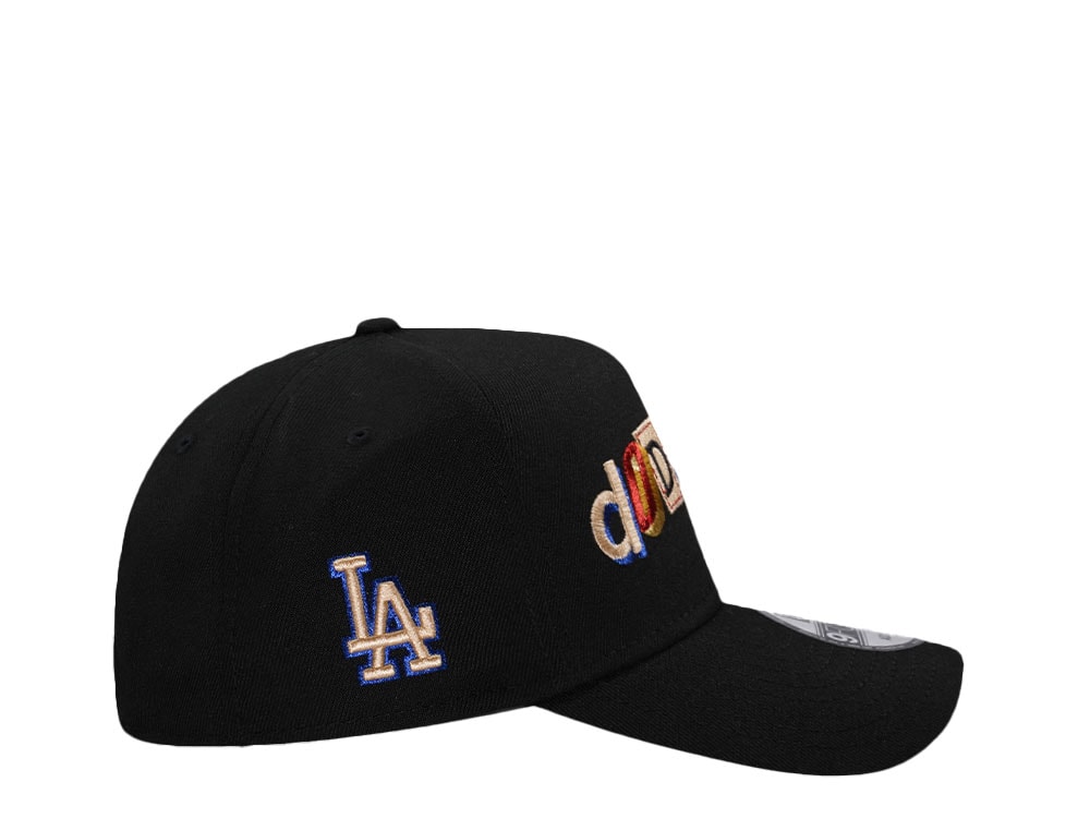 New Era Los Angeles Dodgers Lettering Black 9Forty A Frame Snapback Casquette
