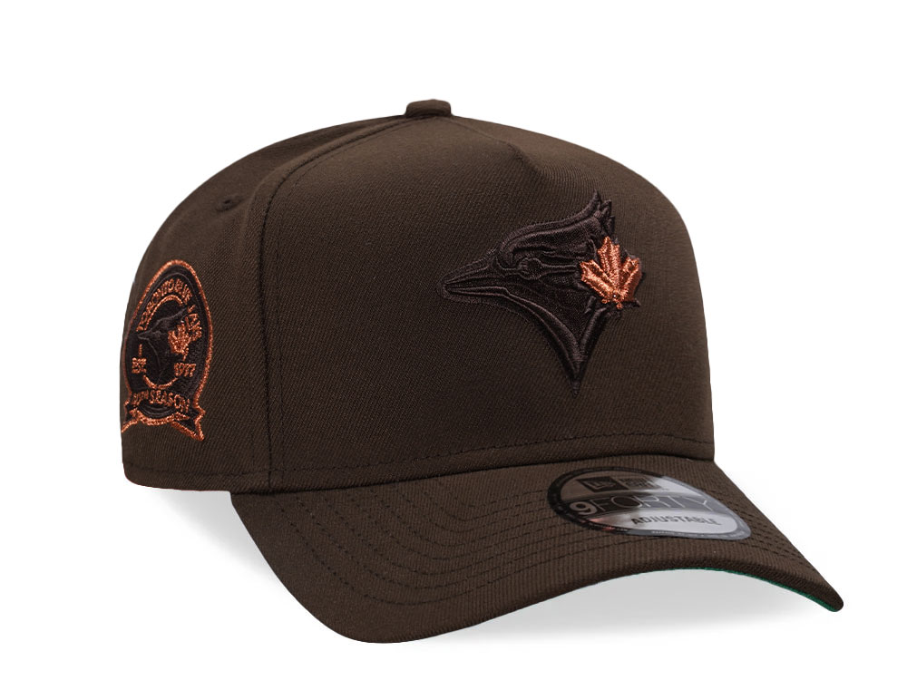 New Era Toronto Blue Jays 40th Season Brown Copper 9Forty A Frame Snapback Casquette