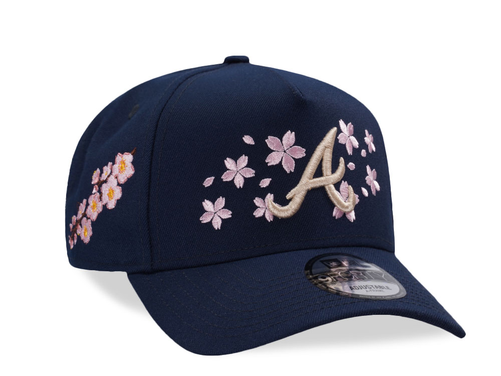 New Era Atlanta Braves Ocean Sakura Edition 9Forty A Frame Snapback Casquette
