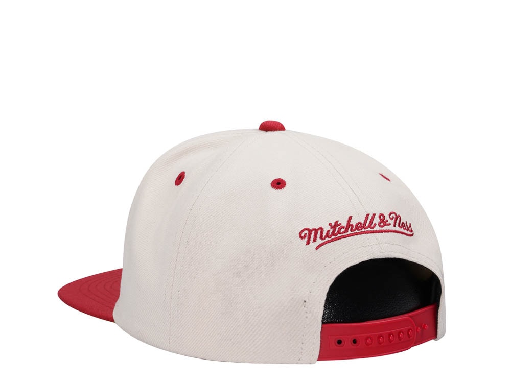 Mitchell & Ness Houston Rockets Sail Off White Two Tone Snapback Casquette