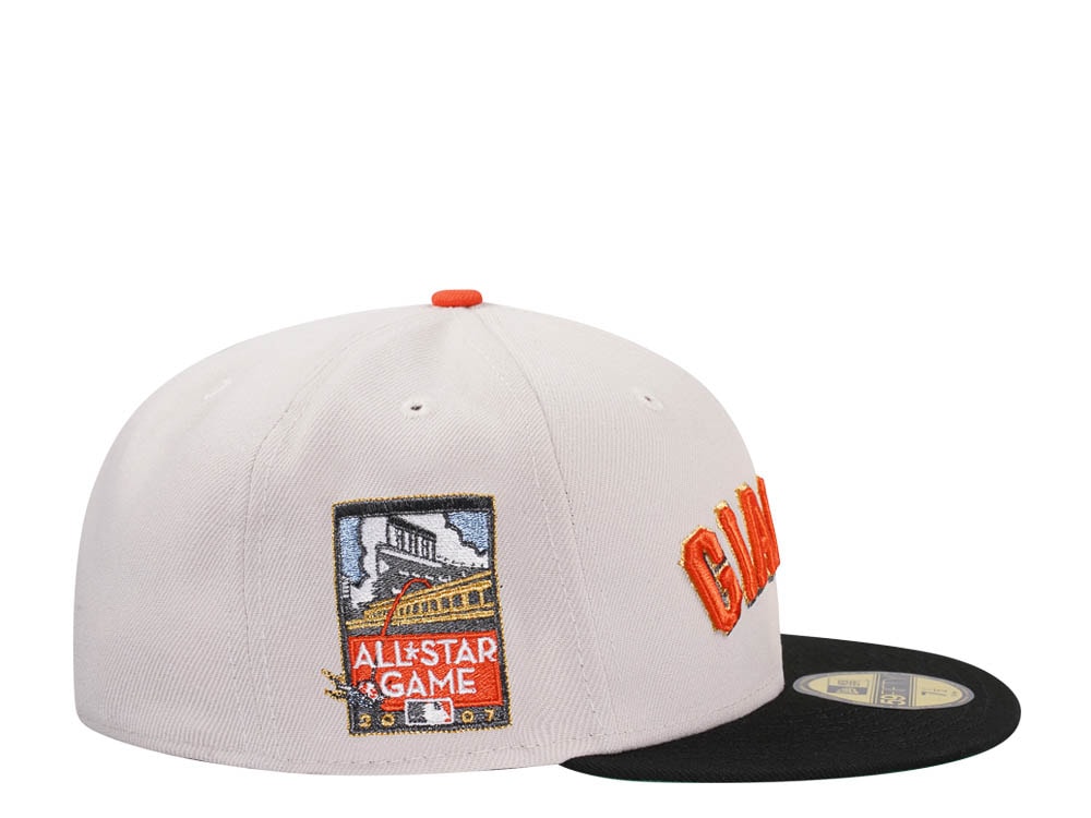 New Era San Francisco Giants All Star Game 2007 Stone Throwback Two Tone Edition 59Fifty Fitted Casquette