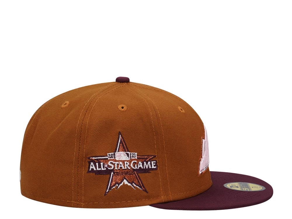 New Era Colorado Rockies All Star Game 2021 Peanut Butter Glace Two Tone Edition 59Fifty Fitted Casquette