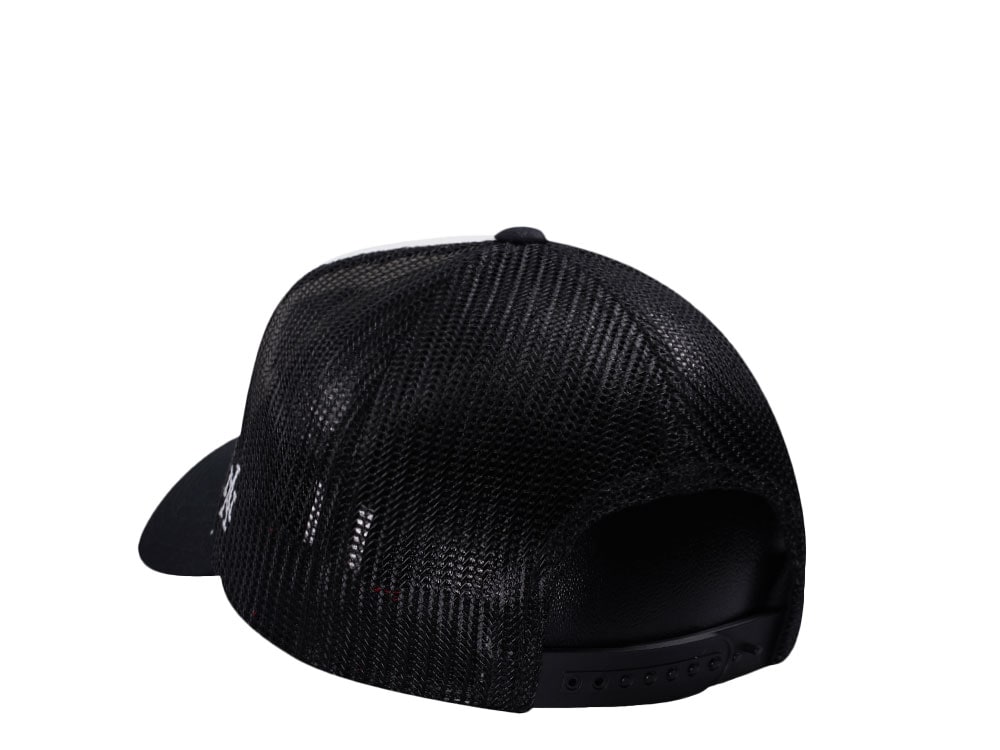 American Needle Miller High Life White And Black Valin Edition Trucker Snapback Casquette
