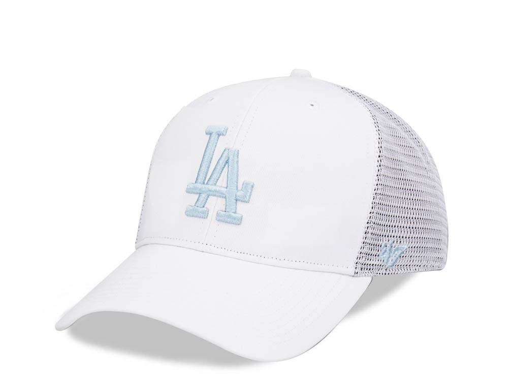 47Brand Los Angeles Dodgers White Branson MVP Trucker Snapback Casquette