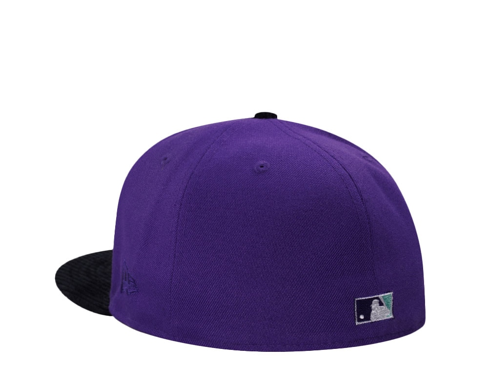 New Era Arizona Diamondbacks 20th Anniversary Cord Visor Edition Purple 59Fifty Fitted Casquette