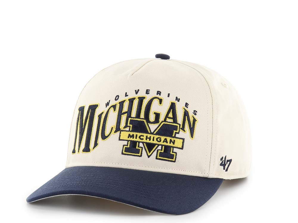47Brand Michigan Wolverines Natural Wave Hitch Snapback Casquette