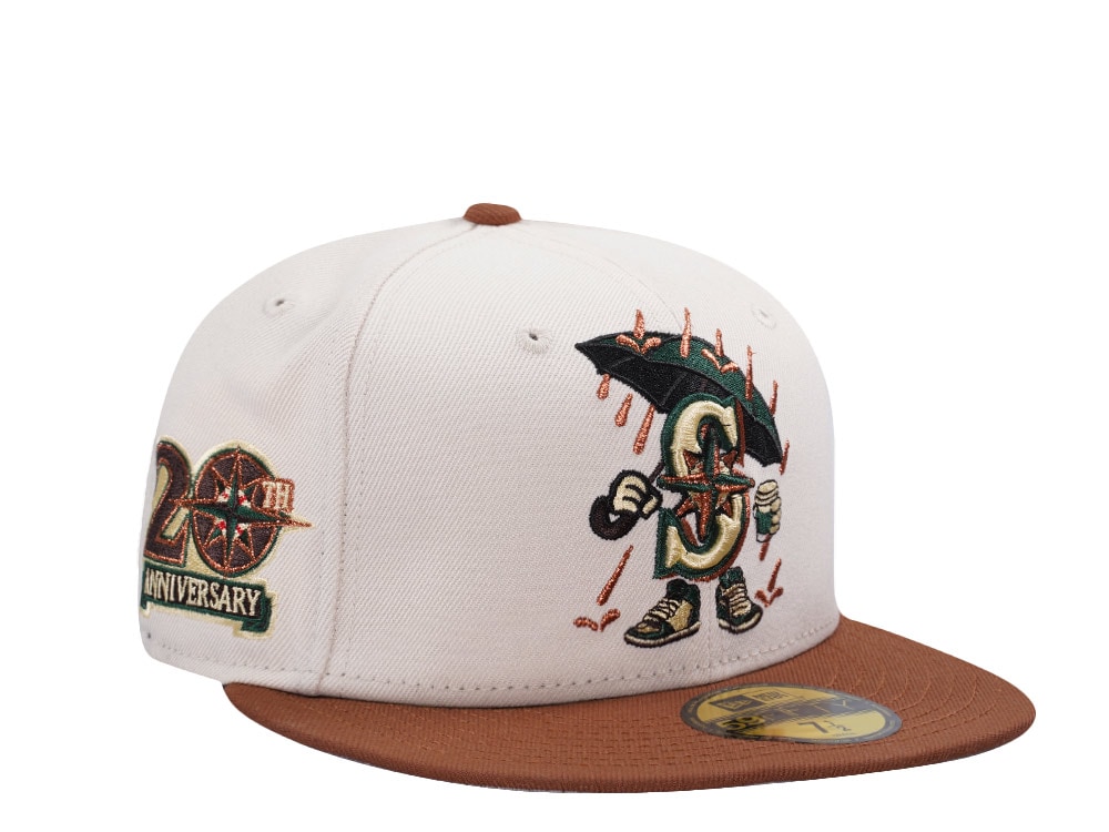 New Era Seattle Mariners 20th Anniversary Cream Two Tone Edition 59Fifty Fitted Casquette