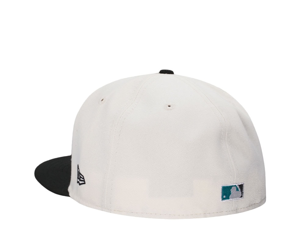 New Era Miami Marlins 25th Anniversary Chrome Gold Two Tone Edition 59Fifty Fitted Casquette