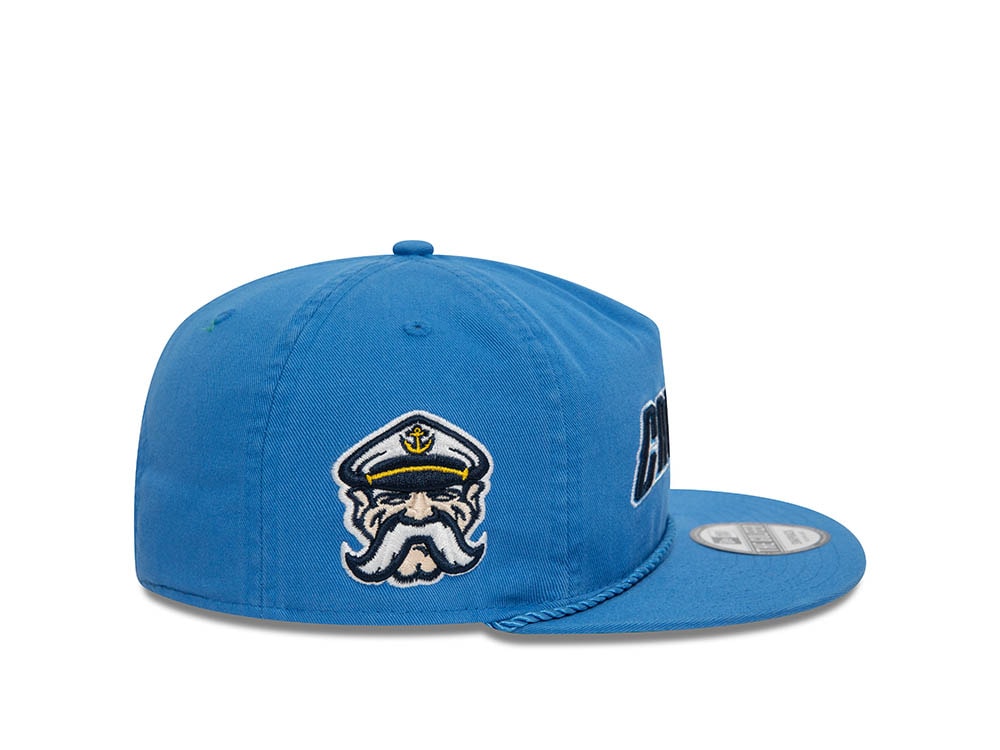 New Era Lake County Captains Blue A Frame Golfer Snapback Casquette