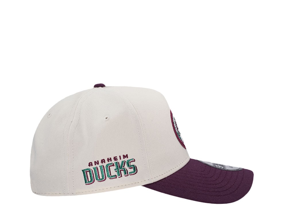 New Era Anaheim Ducks Circle Logo Chrome Two Tone Edition 9Forty A Frame Snapback Casquette