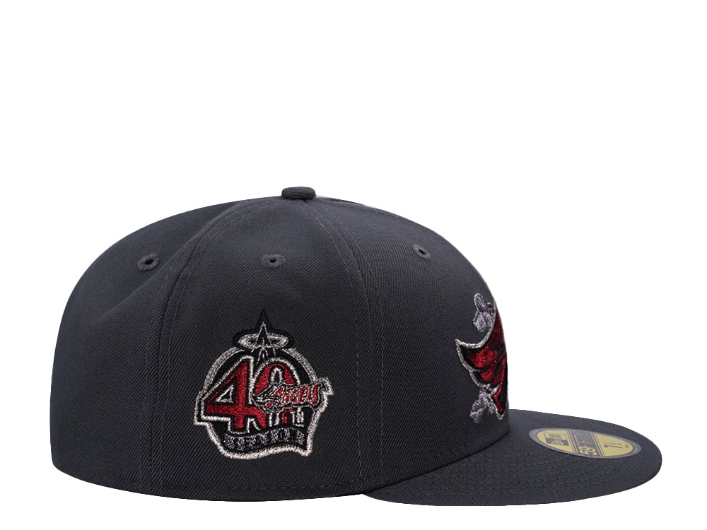 New Era Anaheim Angels 40th Anniversary Dark Gray Prime Edition 59Fifty Fitted Casquette