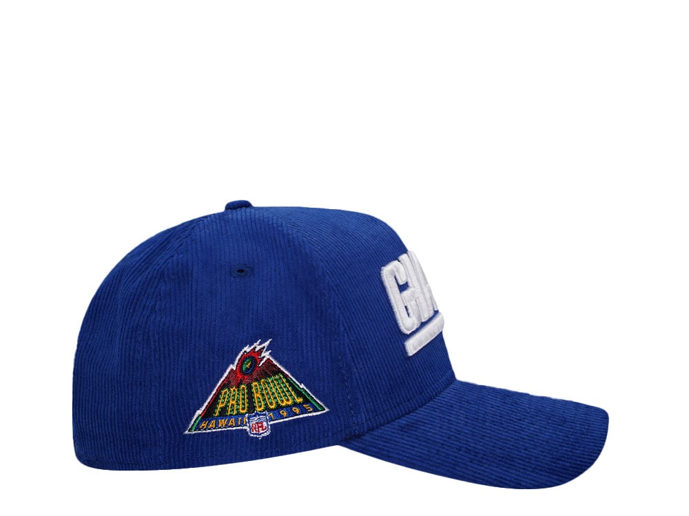 New Era New York Giants Pro Bowl 1995 Royal Corduroy Edition 9Forty A Frame Snapback Casquette