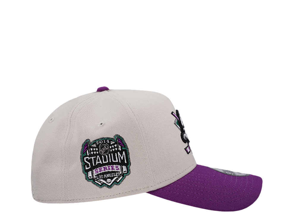 New Era Anaheim Ducks Stadium Series 2014 Stone Grape Two Tone Edition 9Forty A Frame Snapback Casquette