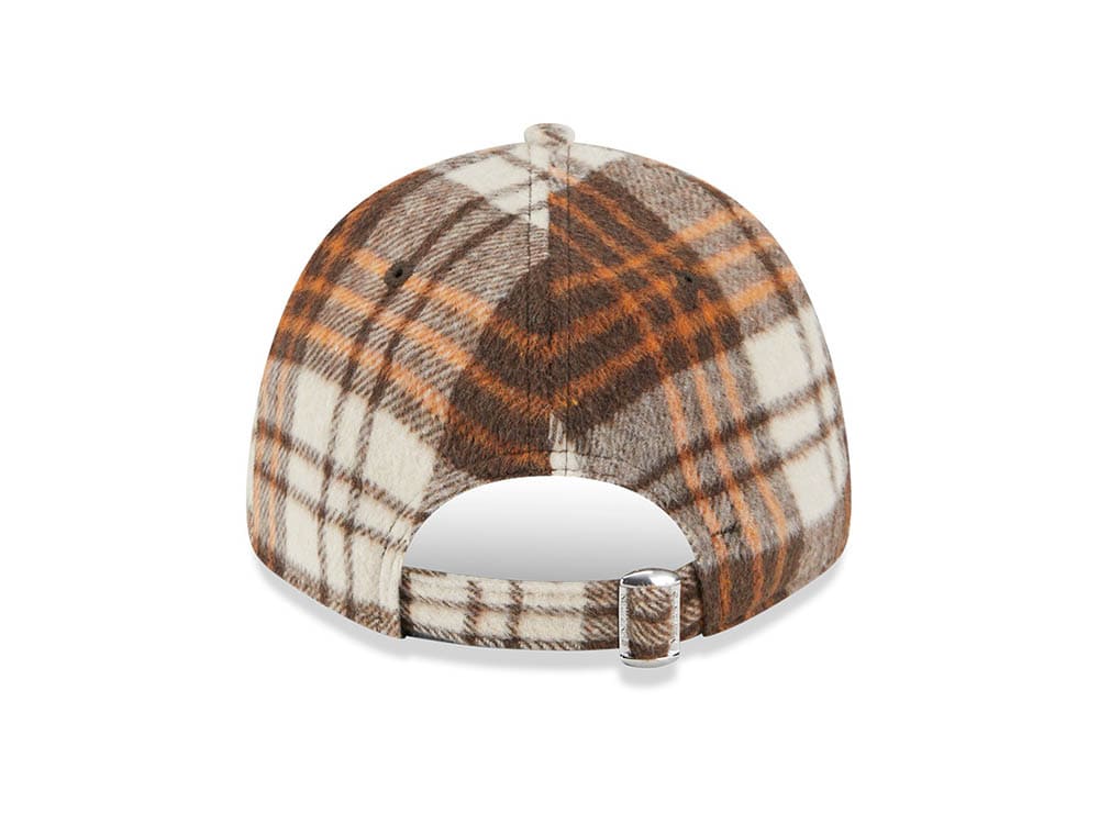 New Era New York Yankees Checkered Brown 9Forty Strapback Casquette