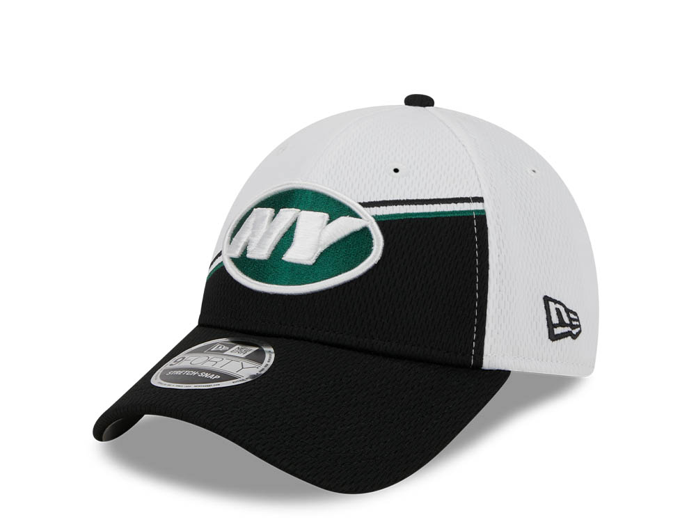 New Era New York Jets NFL Sideline 2023 Black White  9Forty Snapback Casquette
