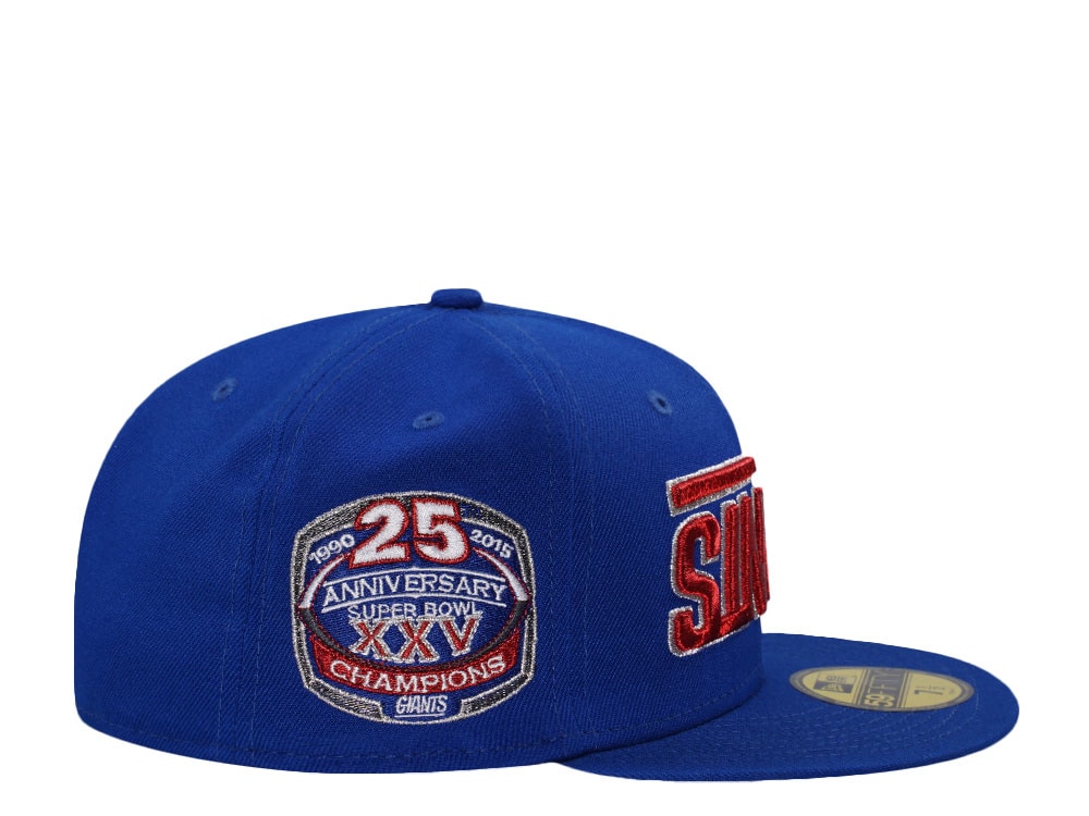 New Era New York Giants 25th Anniversary Blue Prime Edition 59Fifty Fitted Casquette