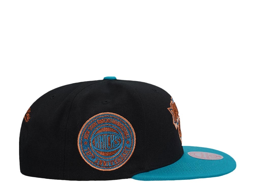 Mitchell & Ness New York Knicks 70th Anniversary Make Cents Black Two Tone Edition Snapback Casquette