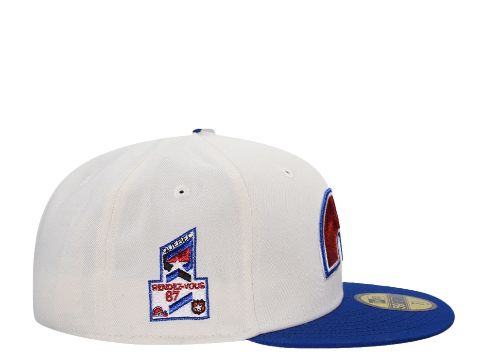 New Era Quebec Nordiques All Star Game 1987 Chrome Two Tone Throwback Edition 59Fifty Fitted Casquette